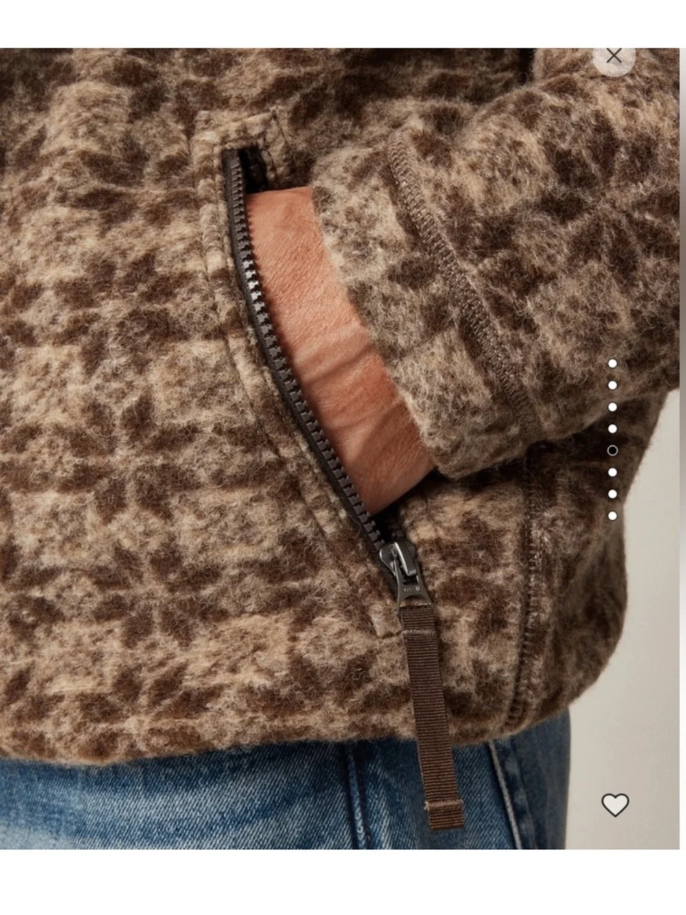 J.Crew Wool-blend sherpa fleece quarter-zip pullover